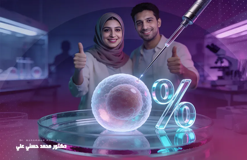 نسب نجاح الحقن المجهرى والعوامل المؤثرة فيها